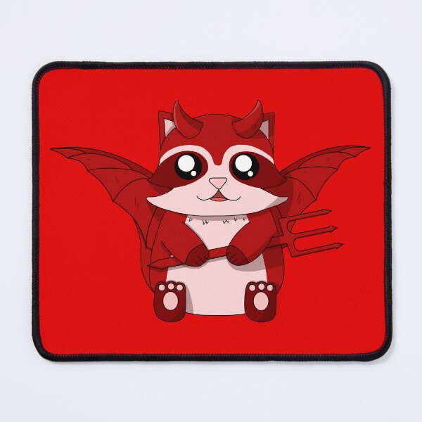 Item preview, cute devil raccoon designed and sold by GREENZ0NE.