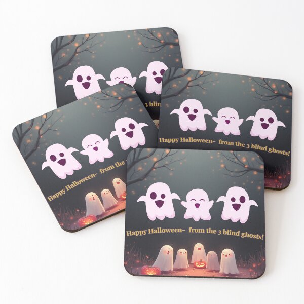Item preview, Happy Halloween From the Three Blind Ghost  designed and sold by DesignPrintWorks.