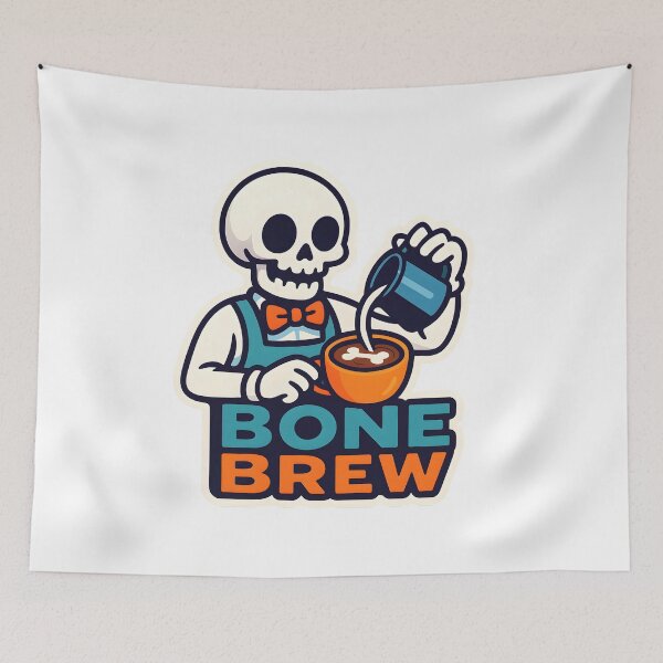 Item preview, Bone Brew — Skeleton Barista Latte designed and sold by Cheerioza.