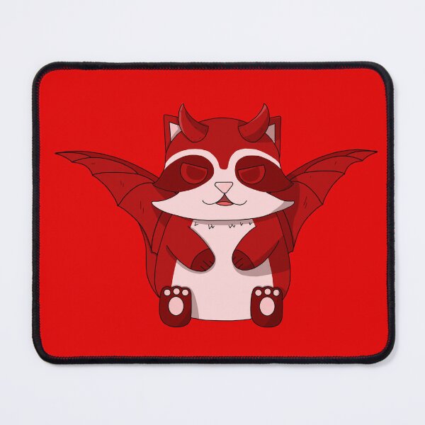 Item preview, cute devil raccoon designed and sold by GREENZ0NE.