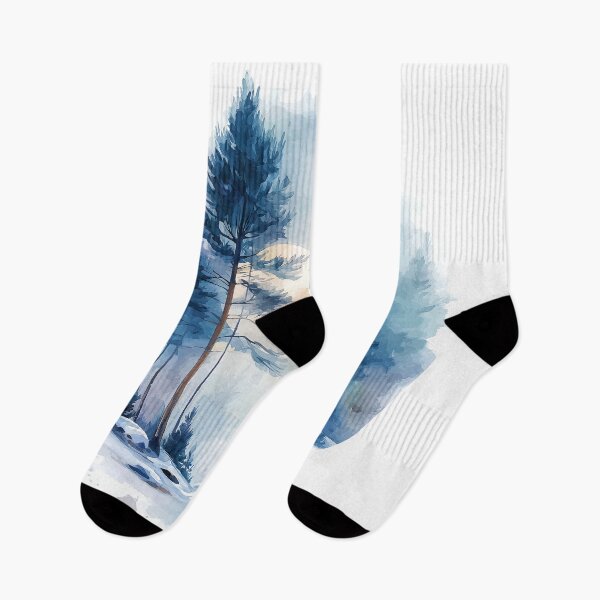 Item preview, Pine trees in Watercolor winter vibes designed and sold by Artania21.