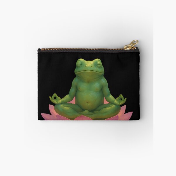 Item preview, Zen frog on lotus flower designed and sold by Yuliik.