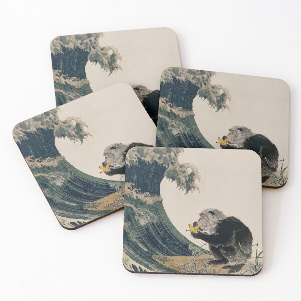 Item preview, SURFING MONKEY EATING A BANANA .4 designed and sold by lautir.