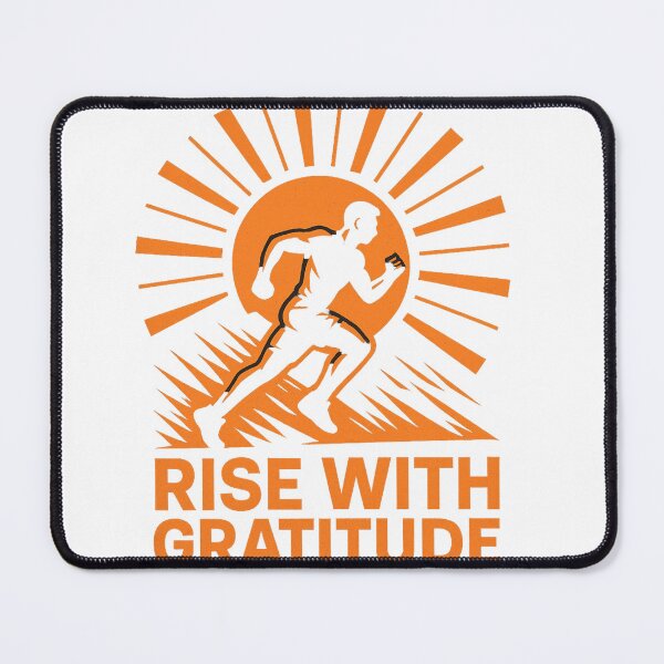 Item preview, Rise with Gratitude – Motivational Fitness Tee designed and sold by Zion by Carvalho.