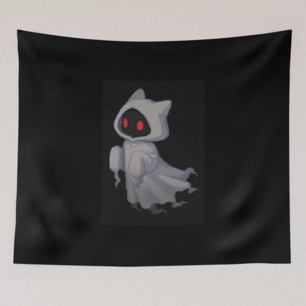Item preview,  Red-Eyed Ghost – Spooky Halloween Cat Spirit  designed and sold by UniqueArtsOnly.
