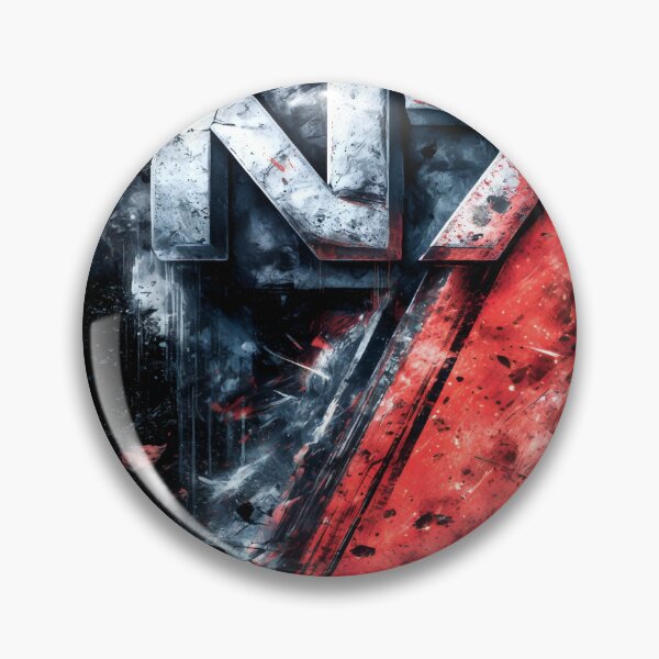 Item preview, Mass Effect N7 Vanguard Emblem: Stellar Sentinel in Galactic Grit designed and sold by Senpaiwaves.