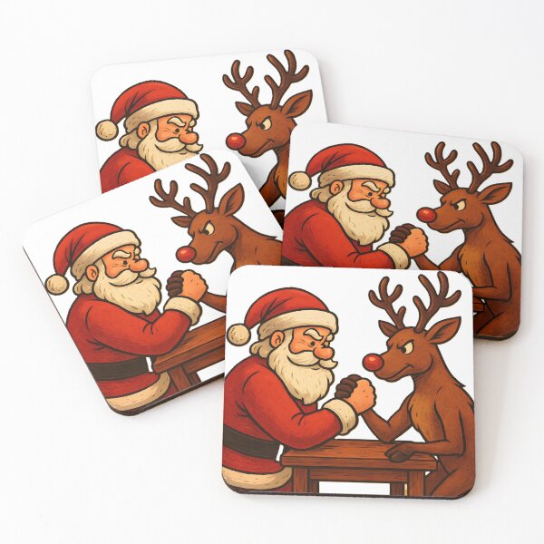 Item preview, Santa vs. Rudolph: The Ultimate Christmas Arm Wrestle designed and sold by Nova-Canvas.