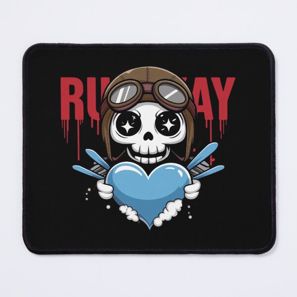 Item preview, Pilot Skull with Winged Heart designed and sold by WeranovDesign.