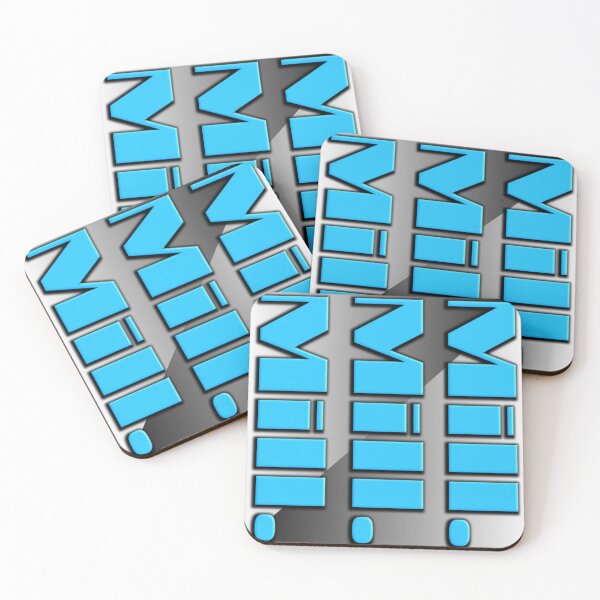 Item preview, 3D Blue M Monogram Geometric Illusion Art - Abstract Futuristic Pattern for Modern Decor designed and sold by Faali950.