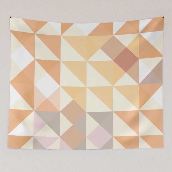 Item preview, ORDernary Orange – Retro geometry in orange tones as a mid-century or Scandi pattern designed and sold by EMJAYHeiss.