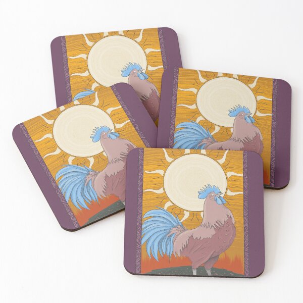 Item preview, Tarot card | deck of Mystical forest animal cards | XIX - The Sun | Rooster designed and sold by Basiinaa.