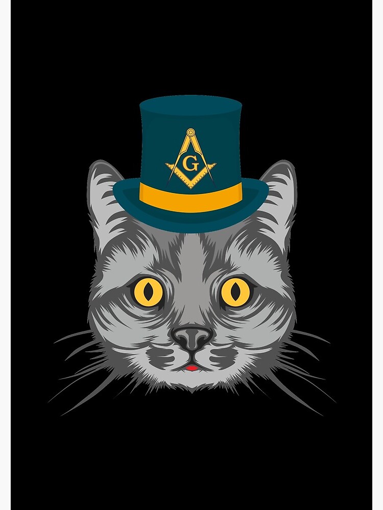 Freemason Masonic Cat" Journal for Sale by SQWEAR | Redbubble