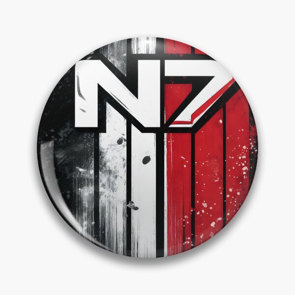 Item preview, Mass Effect N7 Vanguard Emblem: Stellar Sentinel in Galactic Grit designed and sold by Senpaiwaves.