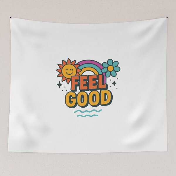 Item preview, Feel good design with sun, rainbow, and flowers, radiating positivity and joy designed and sold by MNFTs.