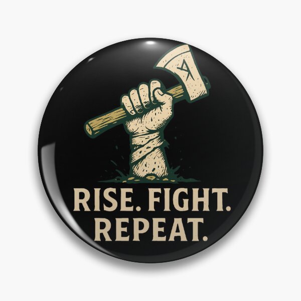 Item preview, Rise. Fight. Repeat. — Viking Warrior Spirit designed and sold by NorseDrip.