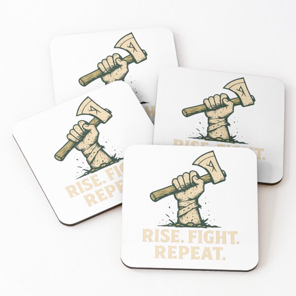 Item preview, Rise. Fight. Repeat. — Viking Warrior Spirit designed and sold by NorseDrip.