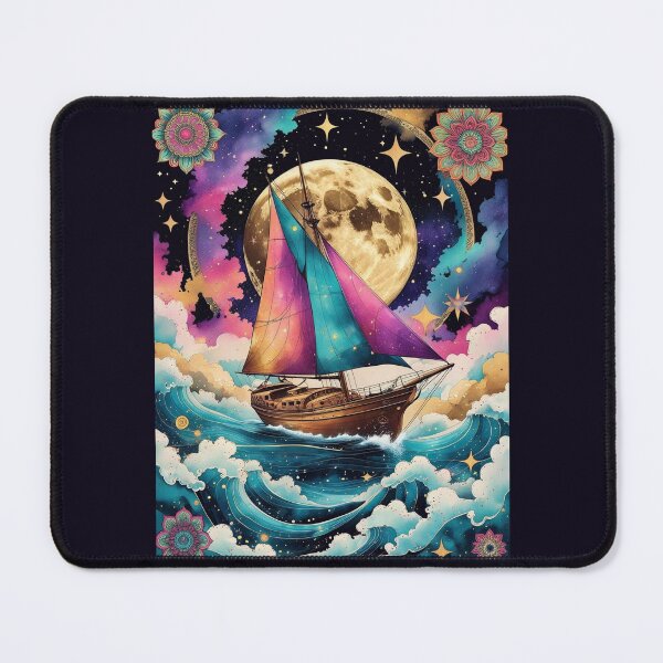 Artikelvorschau, Cosmic Dream Ship – Surreale nautische Fantasy-Kunst ? Beschreibung: entworfen und verkauft von Mythic Tide.