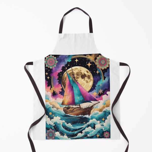 Artikelvorschau, Cosmic Dream Ship – Surreale nautische Fantasy-Kunst ? Beschreibung: entworfen und verkauft von Mythic Tide.