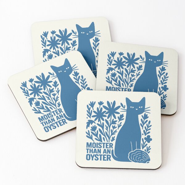 Item preview, Funny Moister Than An Oyster Inappropriate Adult Humor Weird Cat Mom Vintage designed and sold by SunfullyYours.