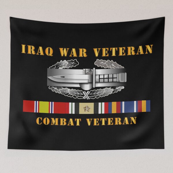 Item preview, Army - Iraq War Veteran - Combat Action Badge w CAB IRAQ  SVC designed and sold by Military Insignia Products.