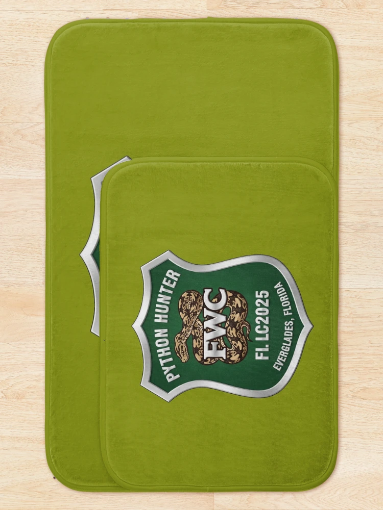 Thumbnail 5 of 6, Bath Mat, Python Hunter designed and sold by Pixel-Lair.