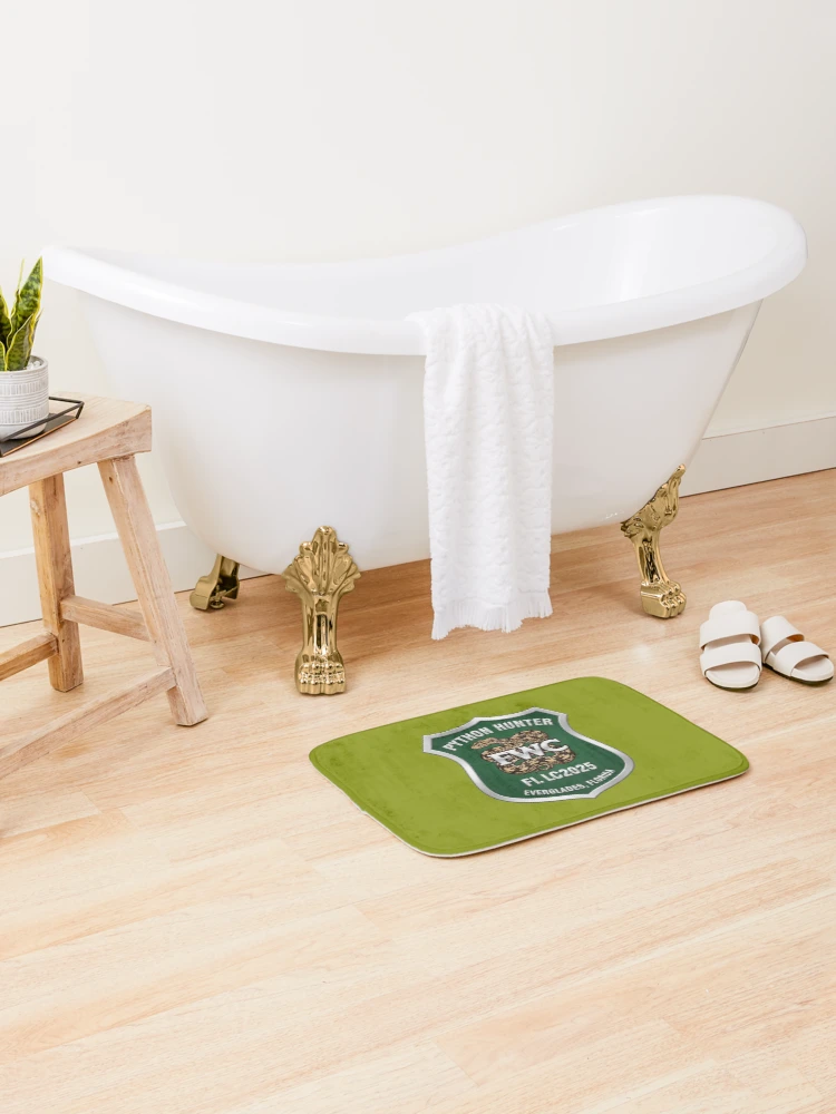 Thumbnail 2 of 6, Bath Mat, Python Hunter designed and sold by Pixel-Lair.