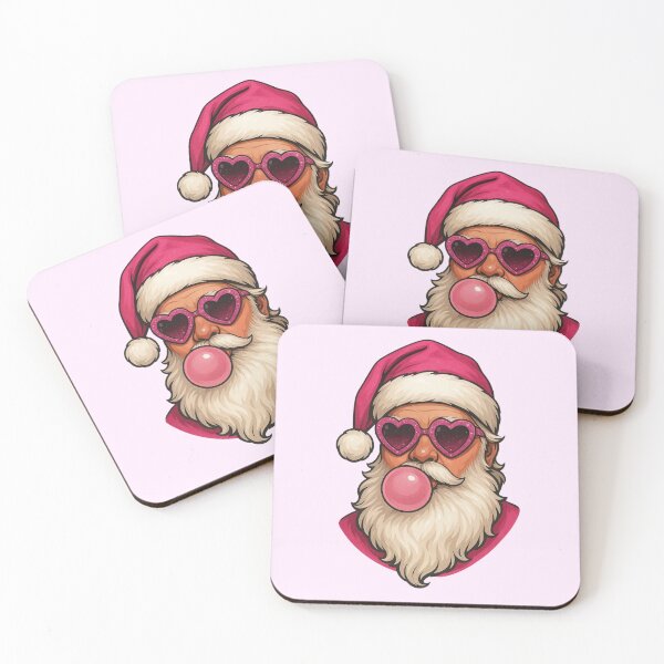 Item preview, Cool Santa with Heart Glasses and Bubblegum designed and sold by Dreamiz.