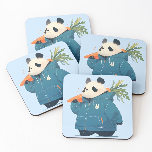Item preview, Panda with Carrots designed and sold by WoollenLlama.