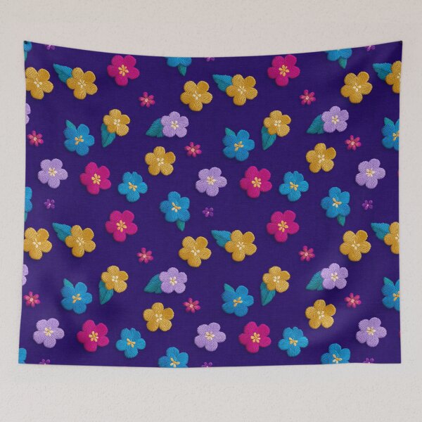 Item preview, Artistic Charming Embroidered Texture For Garden Party designed and sold by RoyalStarsPatts.