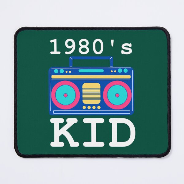 Item preview, 1980s Kid , Retro Vintage Colorful BoomboxWhite Ink designed and sold by SandraTorrez.