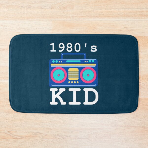 Item preview, 1980s Kid , Retro Vintage Colorful BoomboxWhite Ink designed and sold by SandraTorrez.