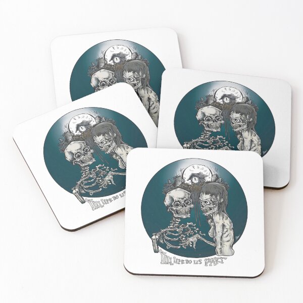 Item preview, Till Life Do Us Part – Dark Romantic Skeleton Horror Illustration designed and sold by onurunderartworks.