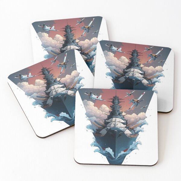 Item preview, Steel giant under the red sky – battleship of the storm designed and sold by Oni-Pixels.