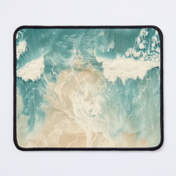 Item preview, Minimal Abstract Ocean Texture - Aerial Beach Wave Art designed and sold by SaadArtCo.
