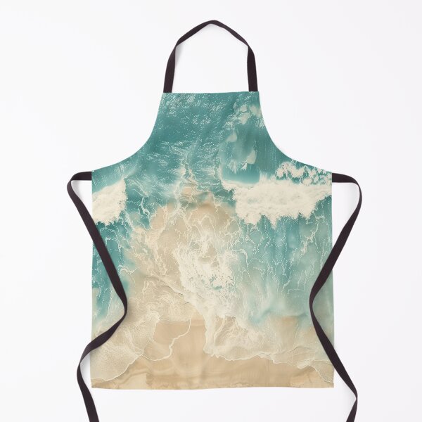 Item preview, Minimal Abstract Ocean Texture - Aerial Beach Wave Art designed and sold by SaadArtCo.