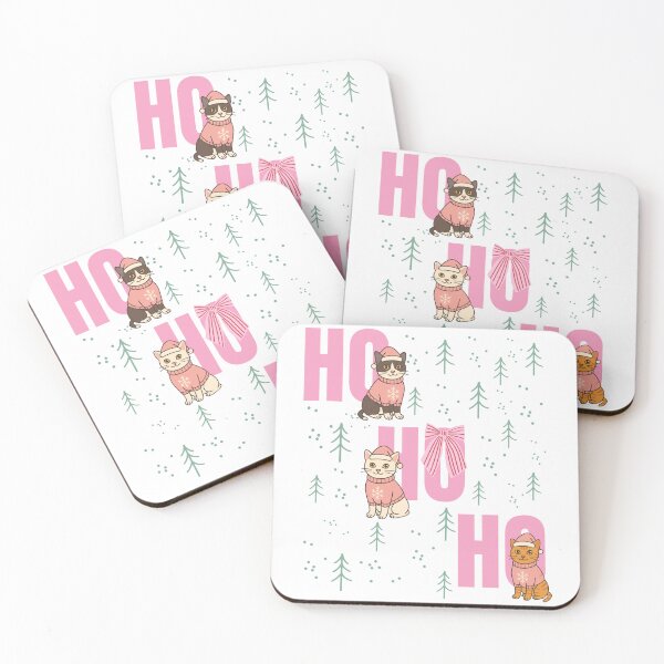 Item preview, Cats Christmas-Pink Christmas design with cute cats designed and sold by Brinax.