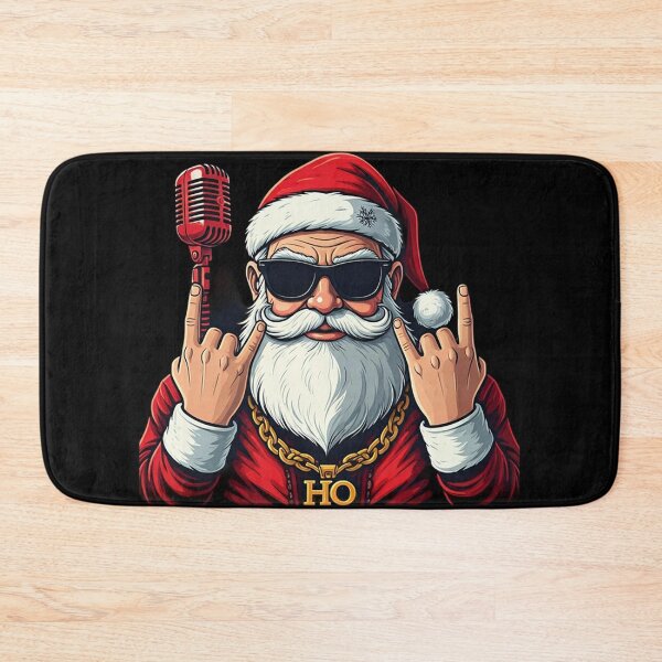 Item preview, Gangster Santa Illustration | Funny Cool Santa Claus with Sunglasses and Gold Chain designed and sold by PixelVibe782.
