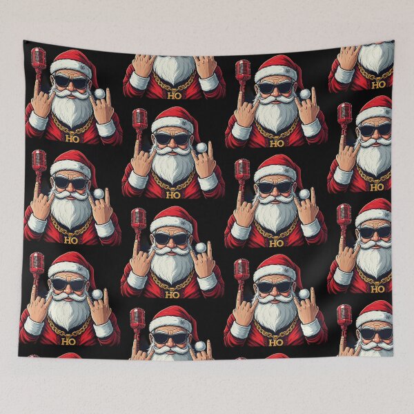 Item preview, Gangster Santa Illustration | Funny Cool Santa Claus with Sunglasses and Gold Chain designed and sold by PixelVibe782.