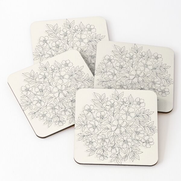 Item preview, Minimal Line Art Flowers designed and sold by Kabali-SL.