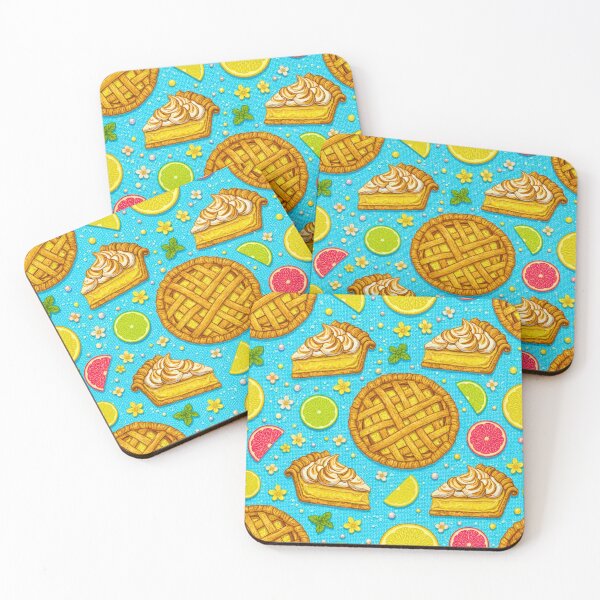 Item preview, Lemon Tart Pattern Dessert Citrus Meringue Kitchen Summer designed and sold by JOSTH.