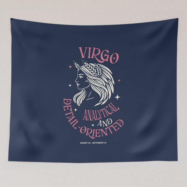 Item preview, Virgo Zodiac Sign - Analytical and Detail-Oriented Virgo Astrology designed and sold by MakitoDesign.