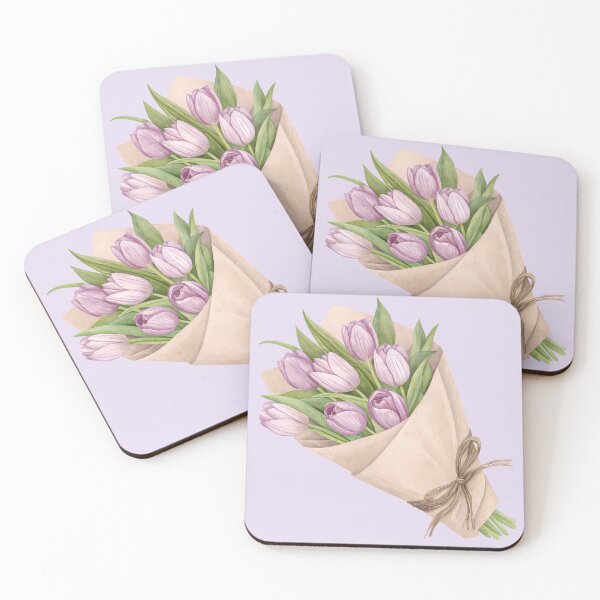 Item preview, Purple Tulip Bouquet Sticker – Elegant Floral Gift Design designed and sold by Jannielle.