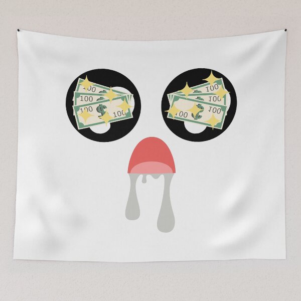 Item preview, Cute kawaii dollar bills eyes face designed and sold by BlushyPrint.