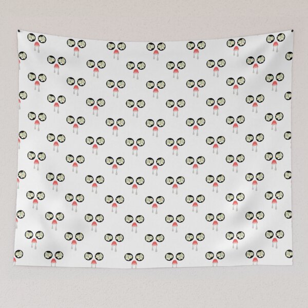 Item preview, Cute kawaii dollar bills eyes face pattern designed and sold by BlushyPrint.