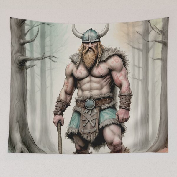 Item preview, Viking warrior designed and sold by Island Art Studios.