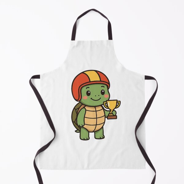 Item preview, Racing Turtle with Helmet and Trophy – Funny Animal Character designed and sold by Confuzz1ed.