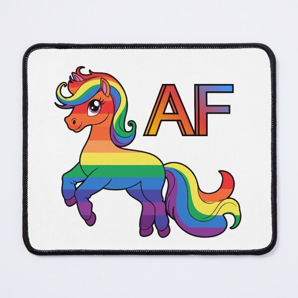 Item preview, LGBTQ AF Pony in the colours of the rainbow pride flag designed and sold by Sapphic-Charm.