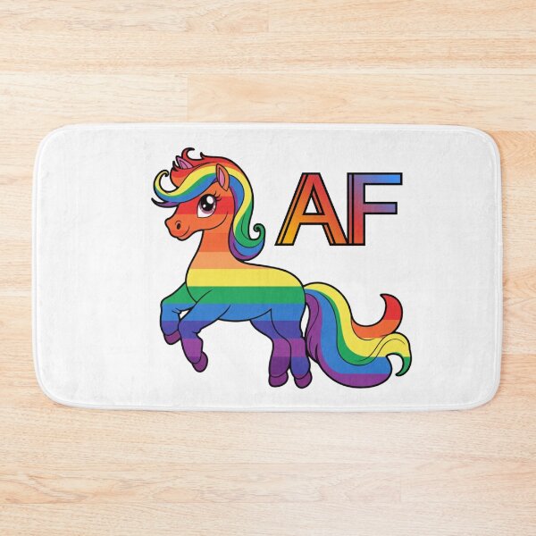 Item preview, LGBTQ AF Pony in the colours of the rainbow pride flag designed and sold by Sapphic-Charm.