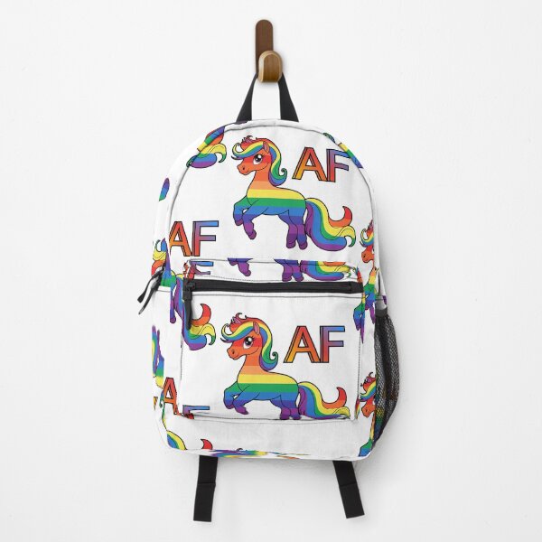 Item preview, LGBTQ AF Pony in the colours of the rainbow pride flag designed and sold by Sapphic-Charm.
