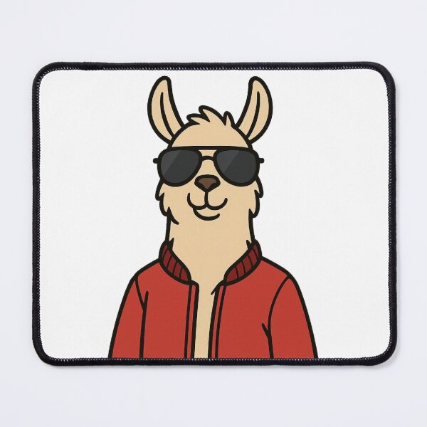 Item preview, Cool Llama in Aviators and Bomber Jacket – Funny Animal Design designed and sold by Confuzz1ed.